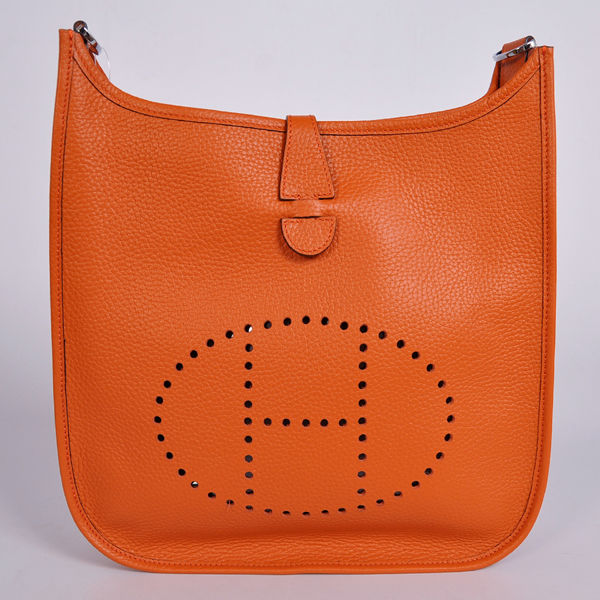 1042 Hermes 28 centimetri di pelle borsa Evelyn clemence a Orange